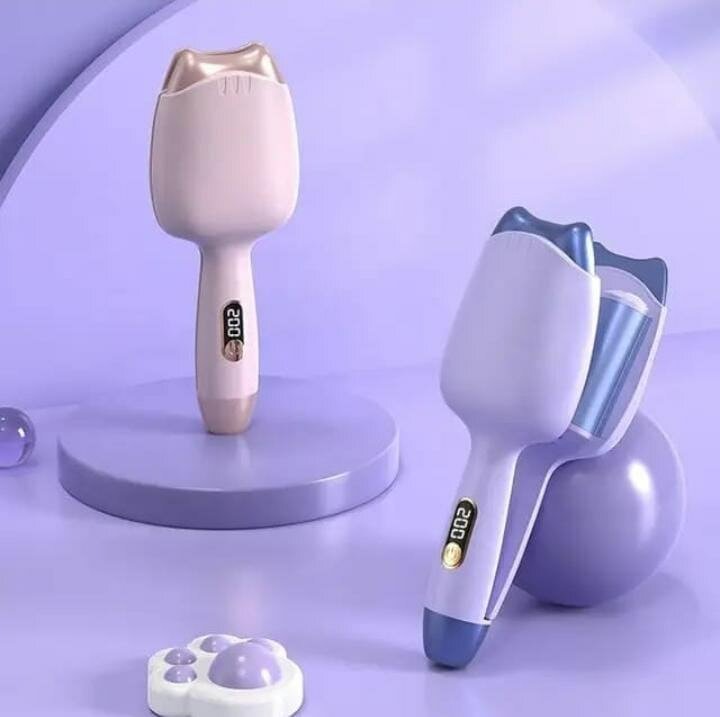 Fer à friser pour cheveux bouclés.