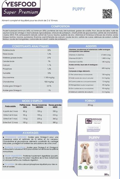 Yesfood Junior 20kg