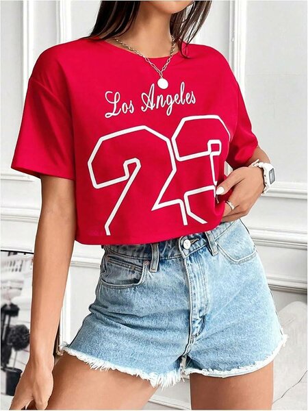 Jersey crop tops