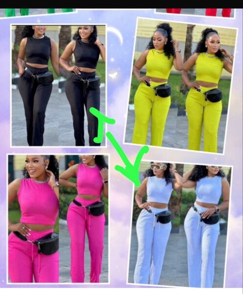 Ladies top and down