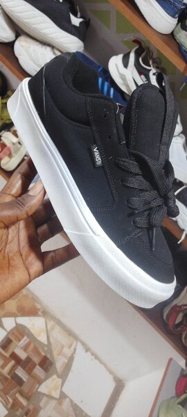 Baskets noires en toile unisexe