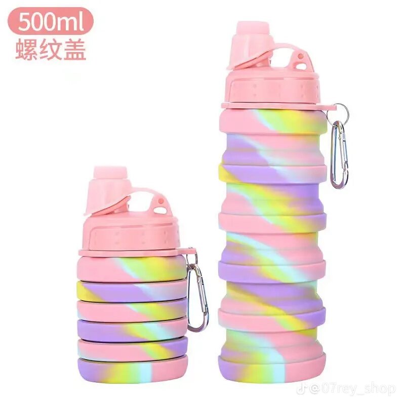 Gourdes pliables multicolores