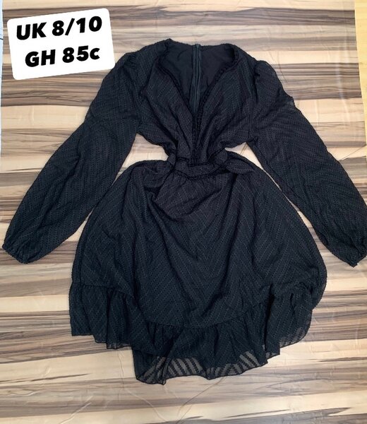 Black flair dress
