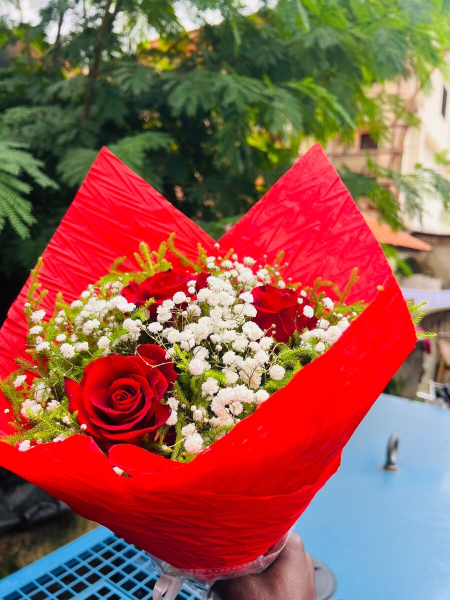 Bouquet de roses rouges
