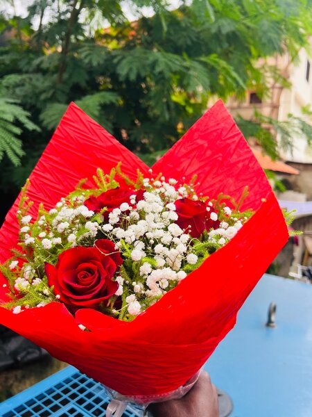 Bouquet de roses rouges