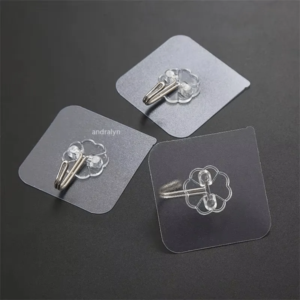 Transparent sticker hanger