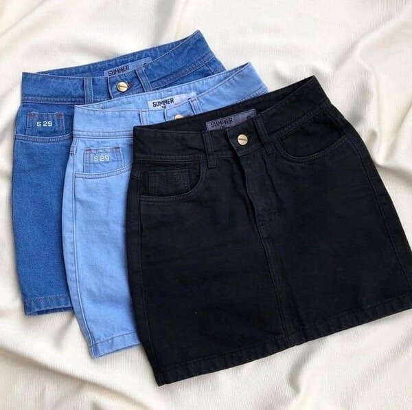 Jupe en jean tendance femme