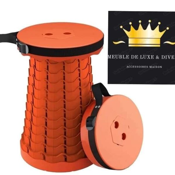 Tabouret réglable rouge