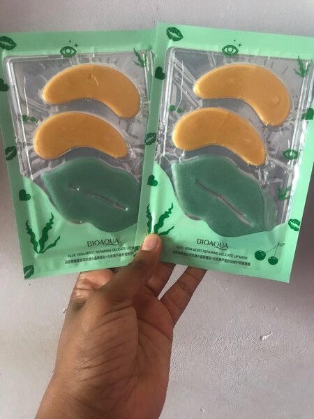 Lips and eye mask