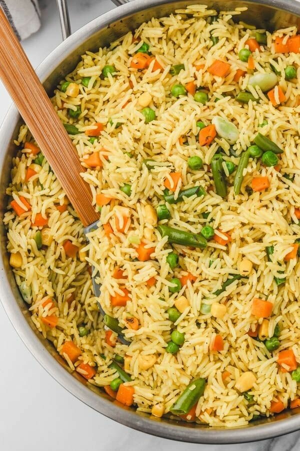 Du riz aux légumes