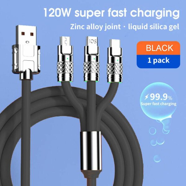 Câble de charge rapide 3 en 1