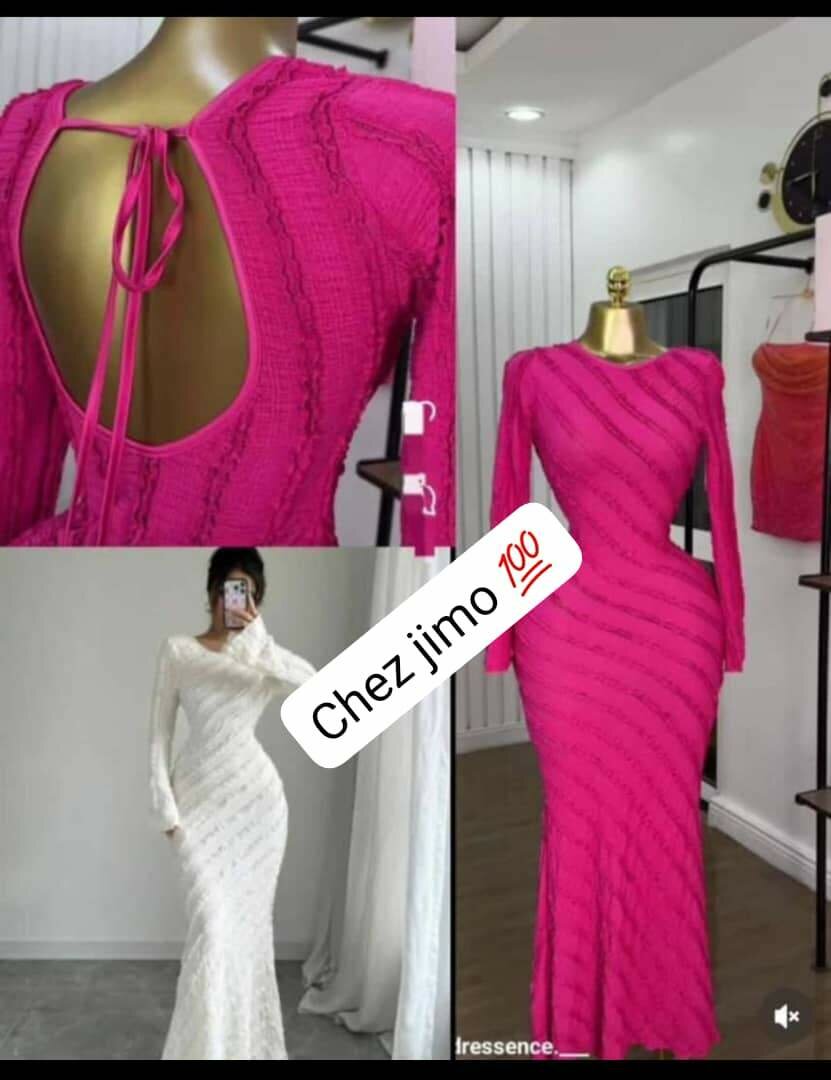 Robe élégante à dos ouvert