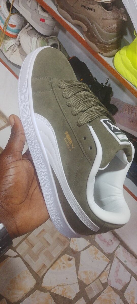 Baskets unisex en daim