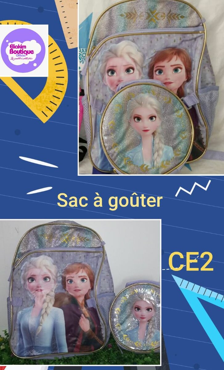 Sac à dos Enfant Reine des Neiges