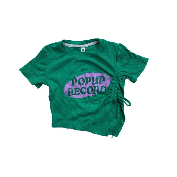 Green Crop Top Size 6/8
