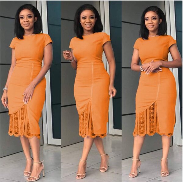 Women's dress plus size women's commuter lace ladies dress