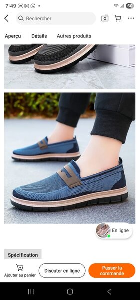 Mocassins légers pour homme