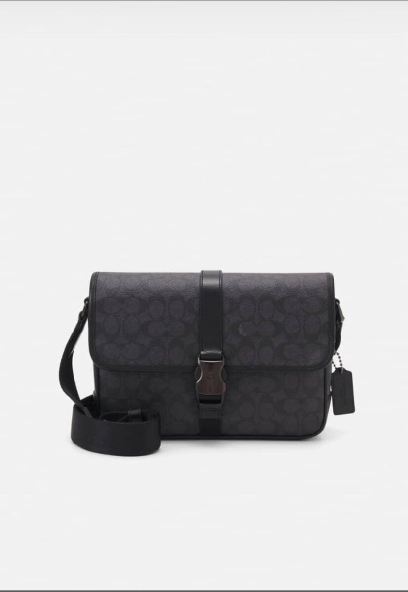 Sac bandoulière en toile noir