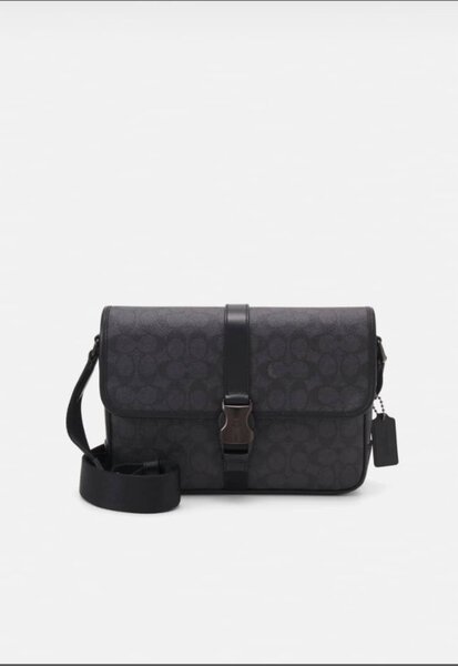 Sac bandoulière en toile noir
