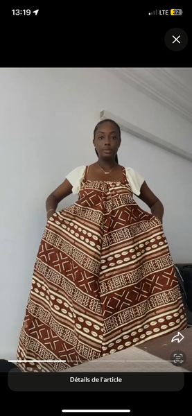 Robe ample en coton ethnique