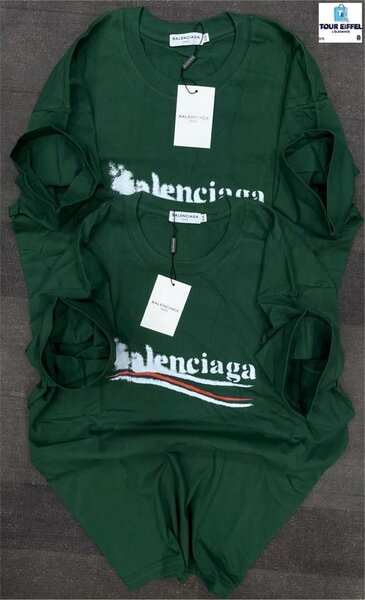 T-shirt vert Balenciaga