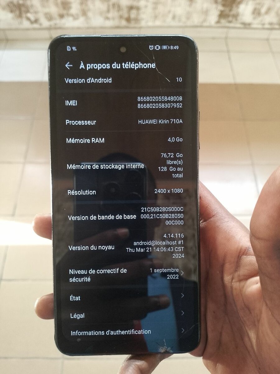 Huawei y7a