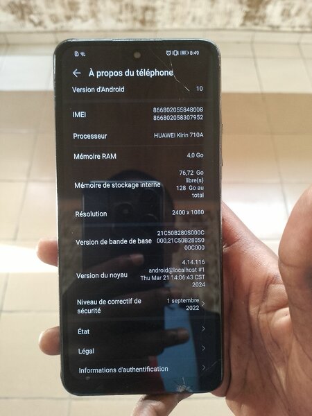 Huawei y7a