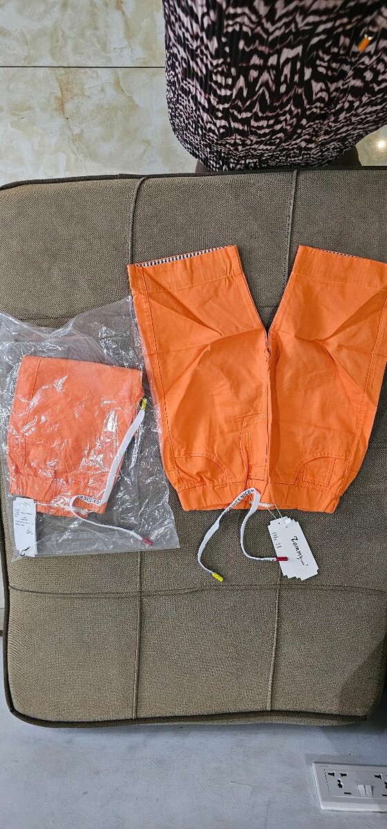Boys orange shorts