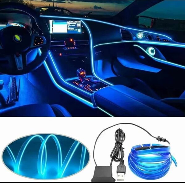 Lumiere led Décorative bleu pour automobile 5 M