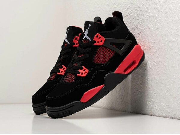 Baskets noir et rouge homme