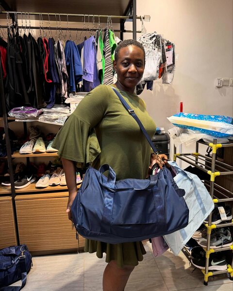 Duffel bags blue