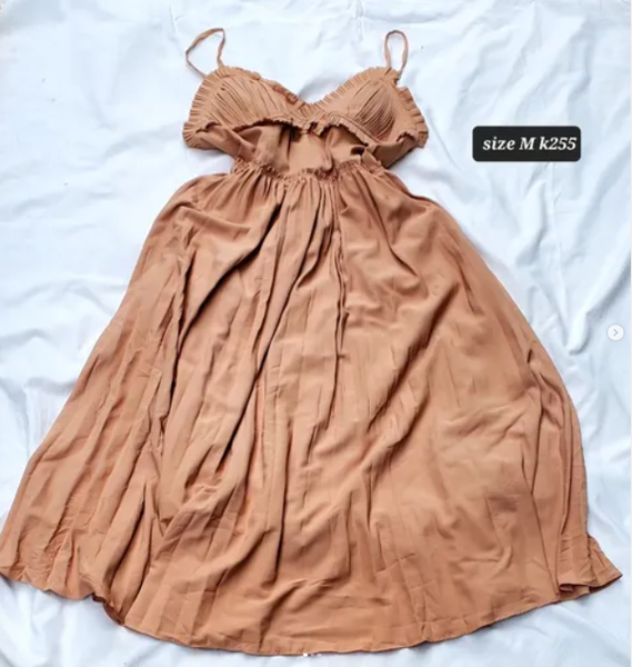 brown dress