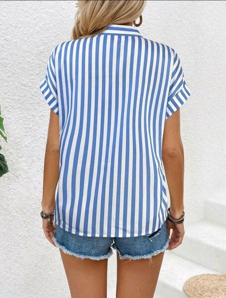 Blouse rayée décontractée femme