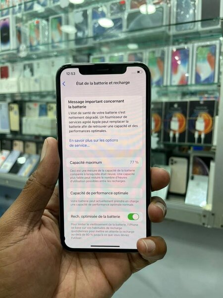 iPhone X 64go sans face id 55.000