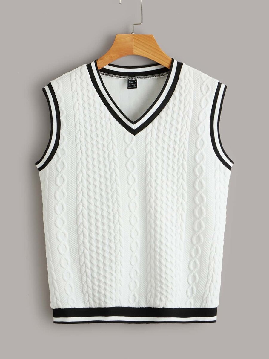Pull manche courte en laine
