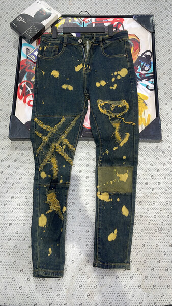 Jeans décontractés effet déchiré