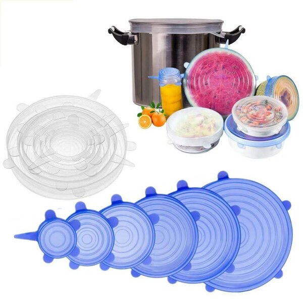 6 Couvercles Silicone
