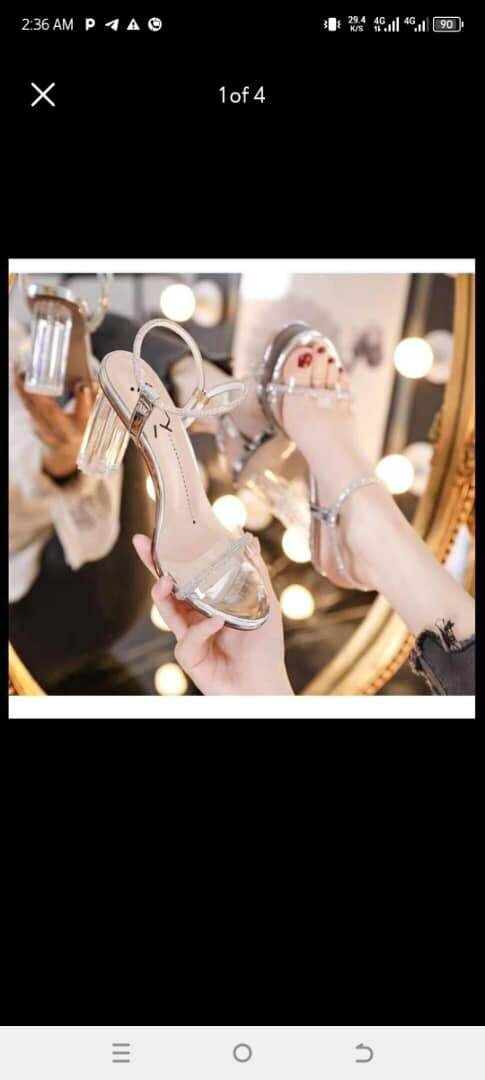 Clear heels