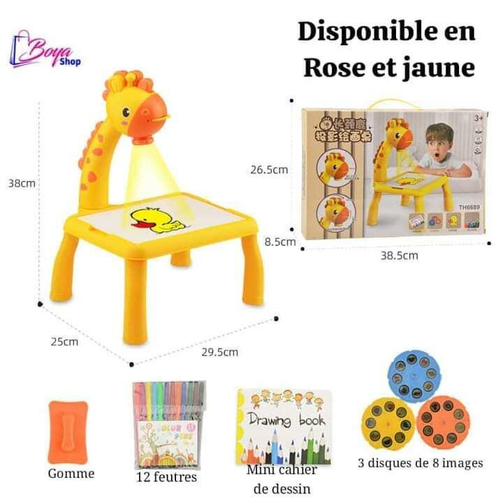 Tableau de dessin à projecteur