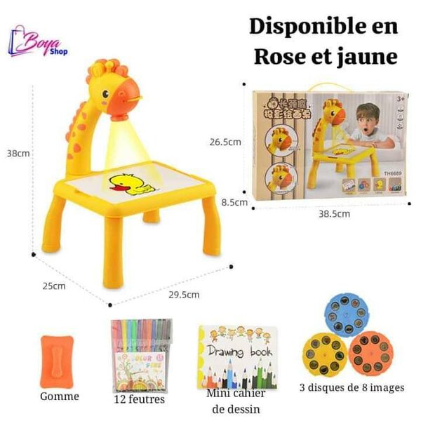 Tableau de dessin à projecteur