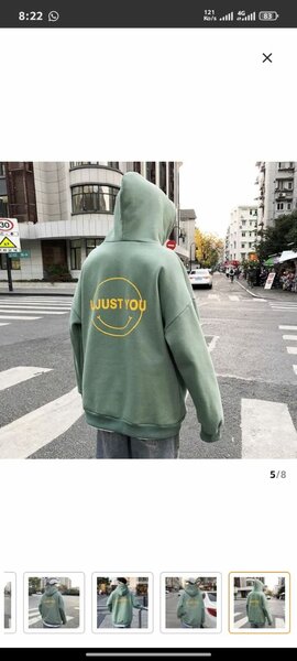 Pull over à capuche vert Kevy