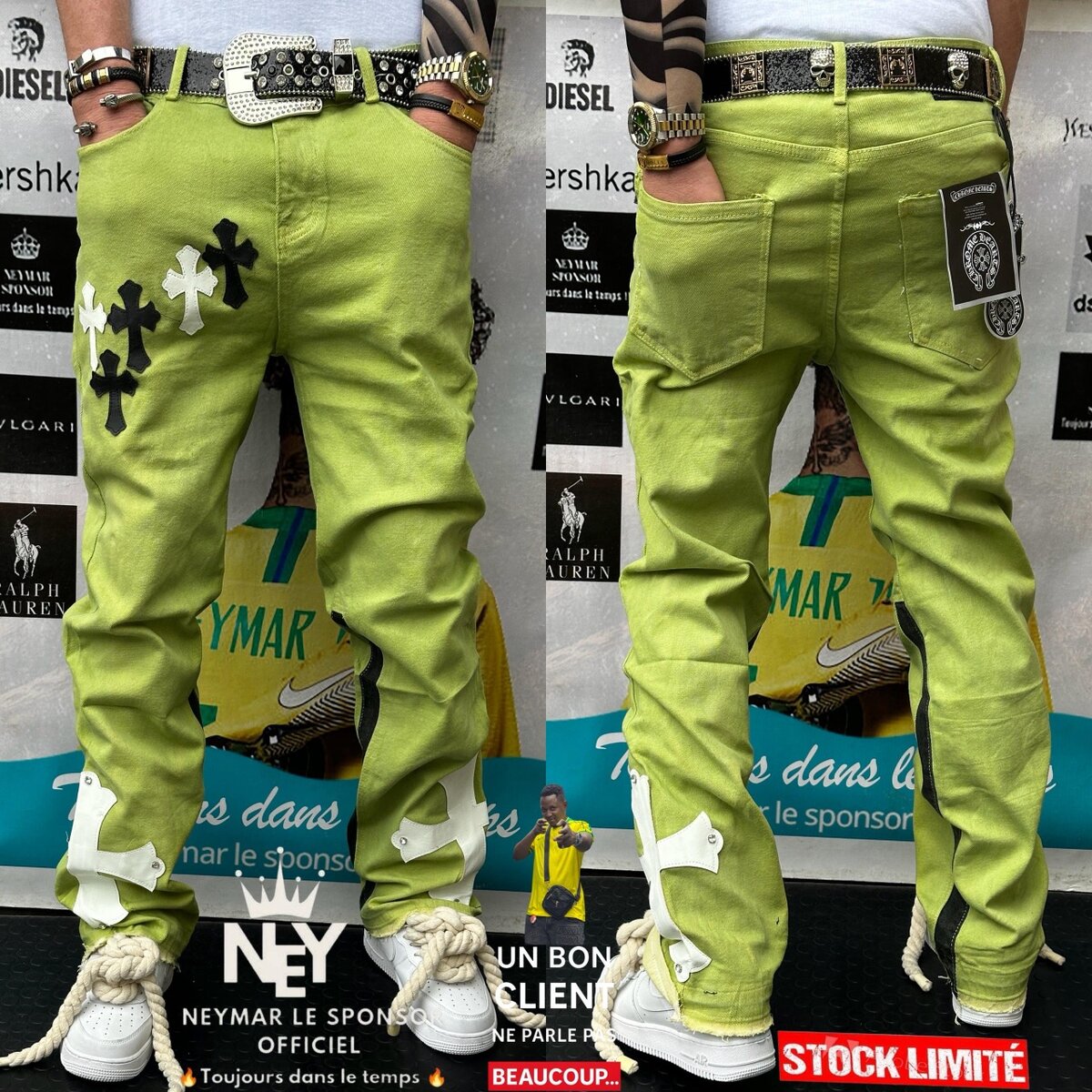 Pantalon vert style urbain