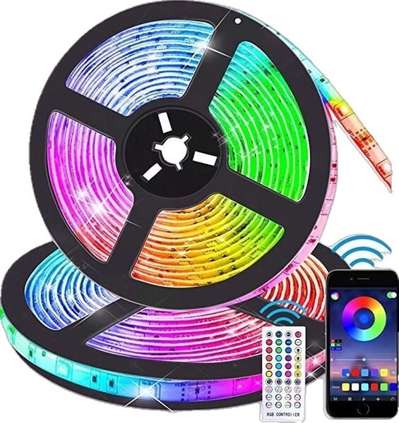 Bande LED RGB multicolore télécommandée