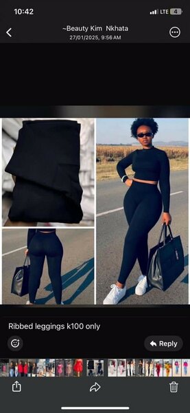 Ribbed leggings