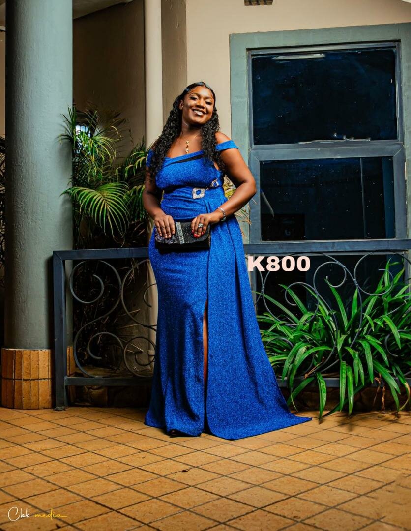 Long blue dress