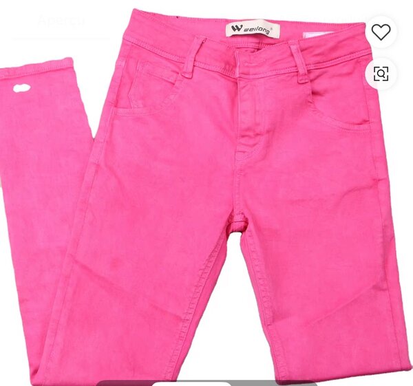 Pantalon rose femme slim