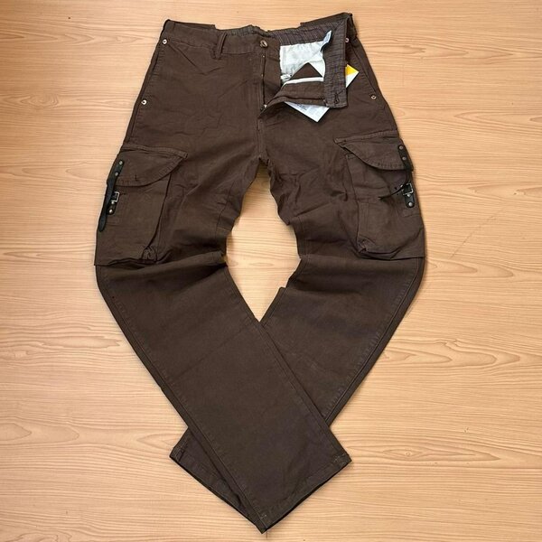 Solid cargo pants