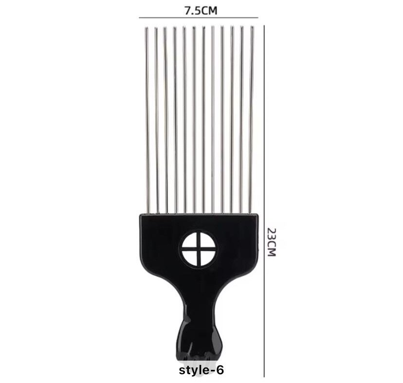 Peigne afro en fer long