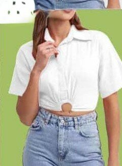 Short blouse, white