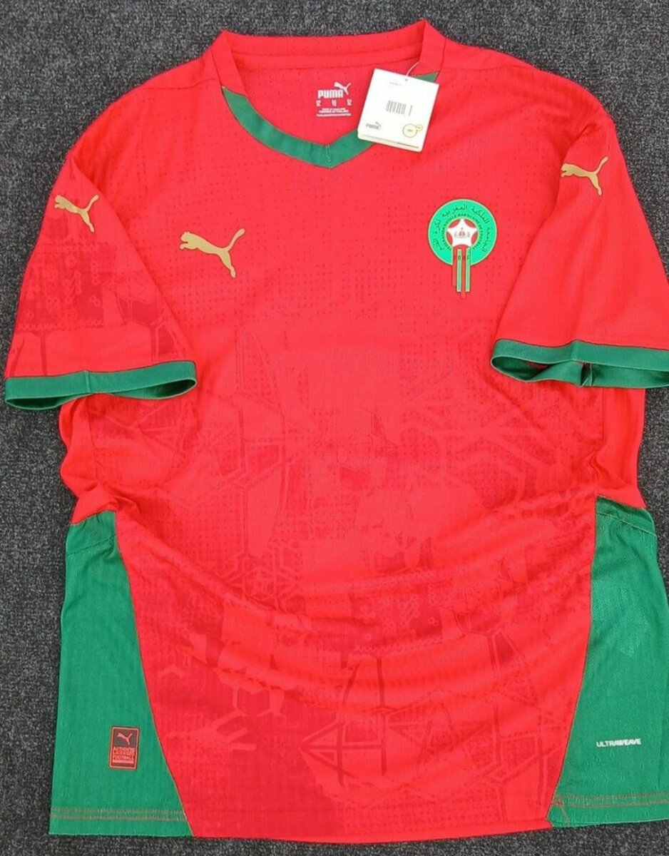 Nouveau maillot lion de l'Atlas Maroc version pro